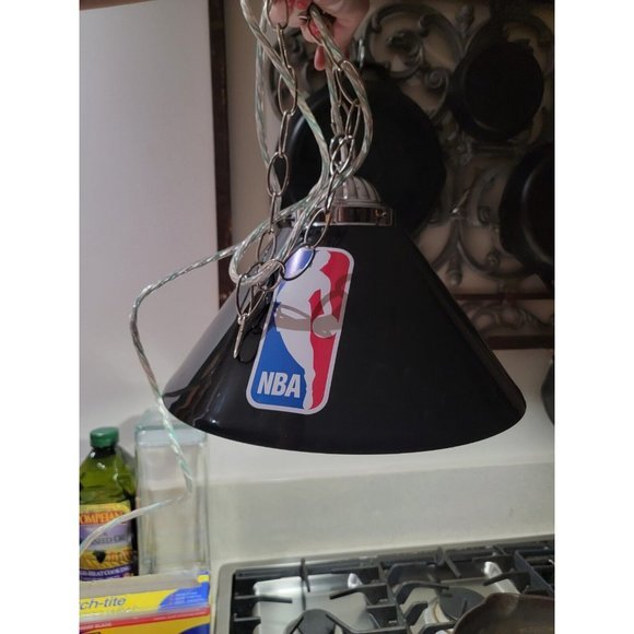 Trademark‎ Global NBA 14" Single Shade Bar Lamp Polyresin 36" Pull Chain On Off - Picture 4 of 14